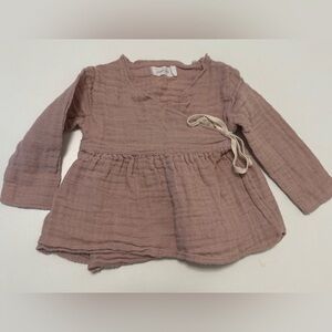 Jamie Kay Dusty Pink Wrap Top for Kids
